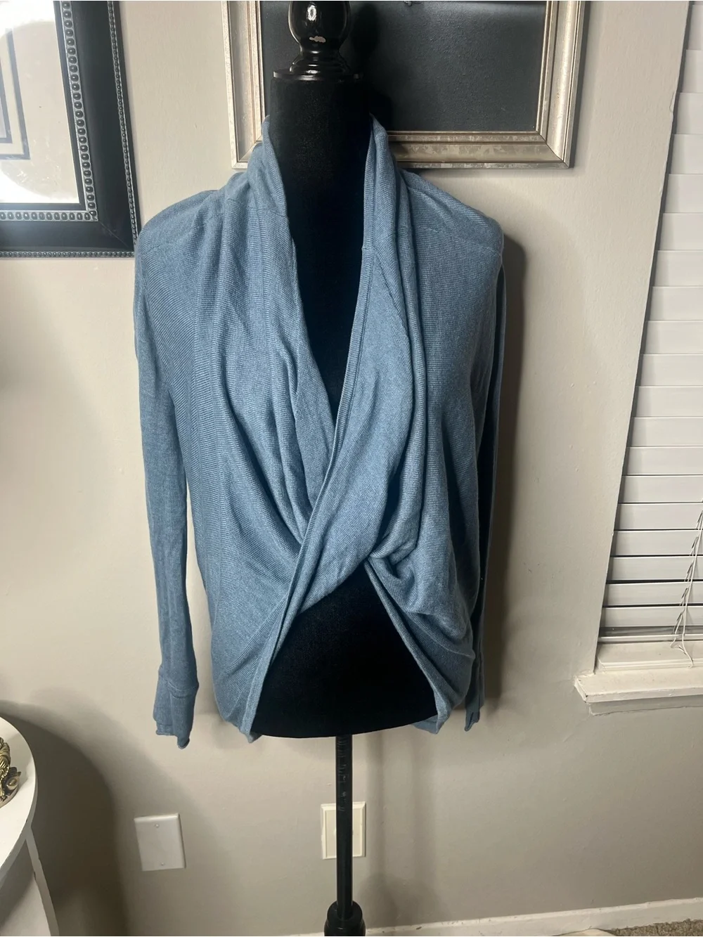 Lululemon iconic wrap 4 Heathered blue denim Cashmere blend
